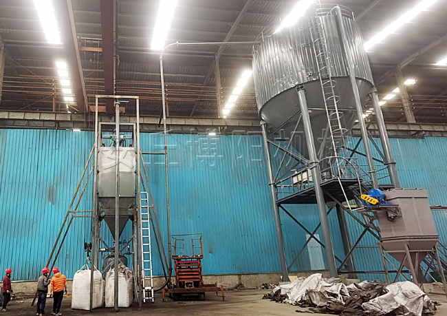 四川噸袋破袋機優(yōu)勢   炭黑噸包拆包機案例