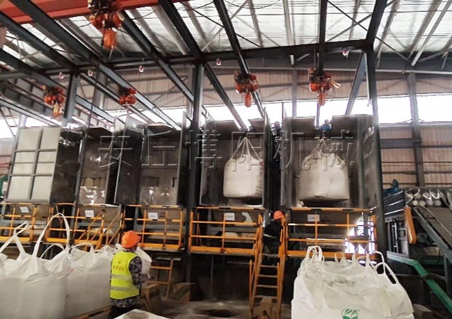 氯化鉀噸袋拆包機廠家  安丘博陽機械噸包自動破包機   可配套管鏈輸送機使用